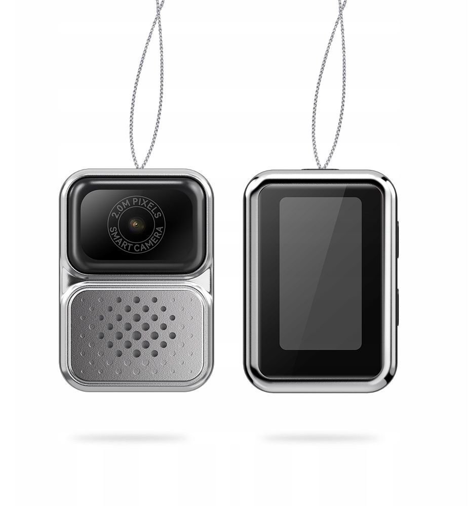 Aparat cyfrowy Xrec Mini Aparat Cyfrowy X3 2mp Video Lcd 0,96 Brelok w kształcie aparatu cyfrowego / Srebrny