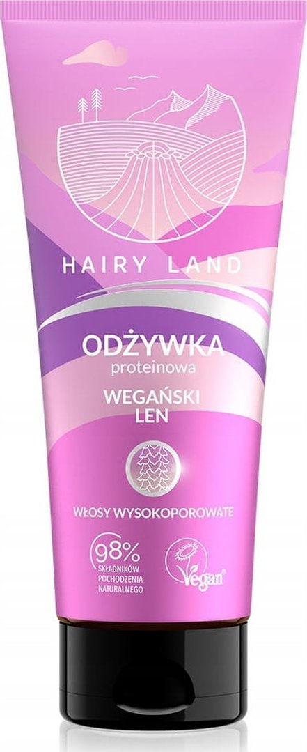 Hairy Land Wegański Len Odżywka proteinowa do włosów wysokoporowatych 200ml