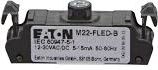 Eaton Oprawka z LED płaska zielona 12-30V AC/DC M22-FLED-G 180797 M22-FLED-G (180797)