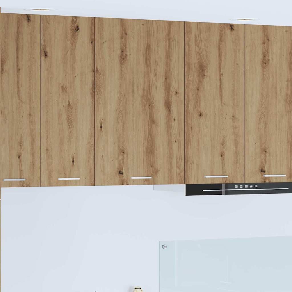 vidaXL Szafka wisząca Riga Dąb rzemieślniczy i biały 50 x 31 x 80 cm