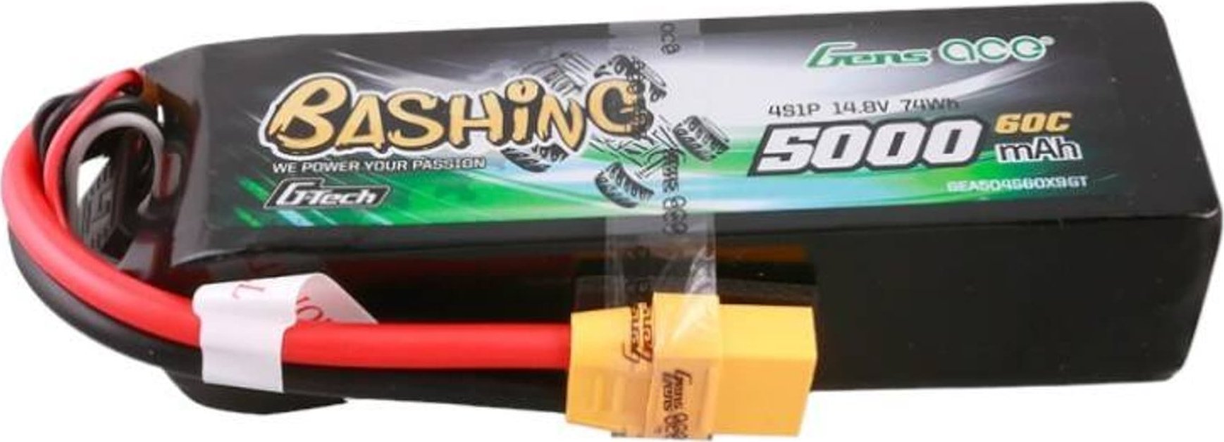 Gens Ace Akumulator Gens ace G-Tech 5000mAh 14.8V 4S1P 60C Lipo z konektorem XT90 Plug-Bashing Series
