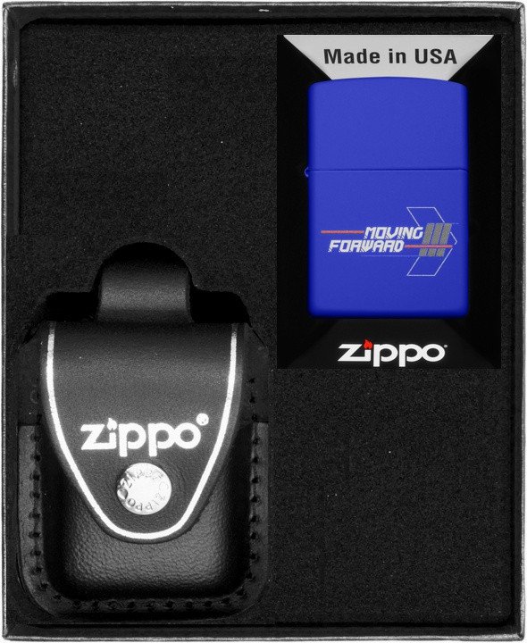Zestaw ZIPPO Zapalniczka MOVING FORWARD DESIGN Prezentowy No3