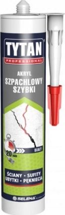 Tytan silikon akryl szpachlowy szybki biały 280 ml