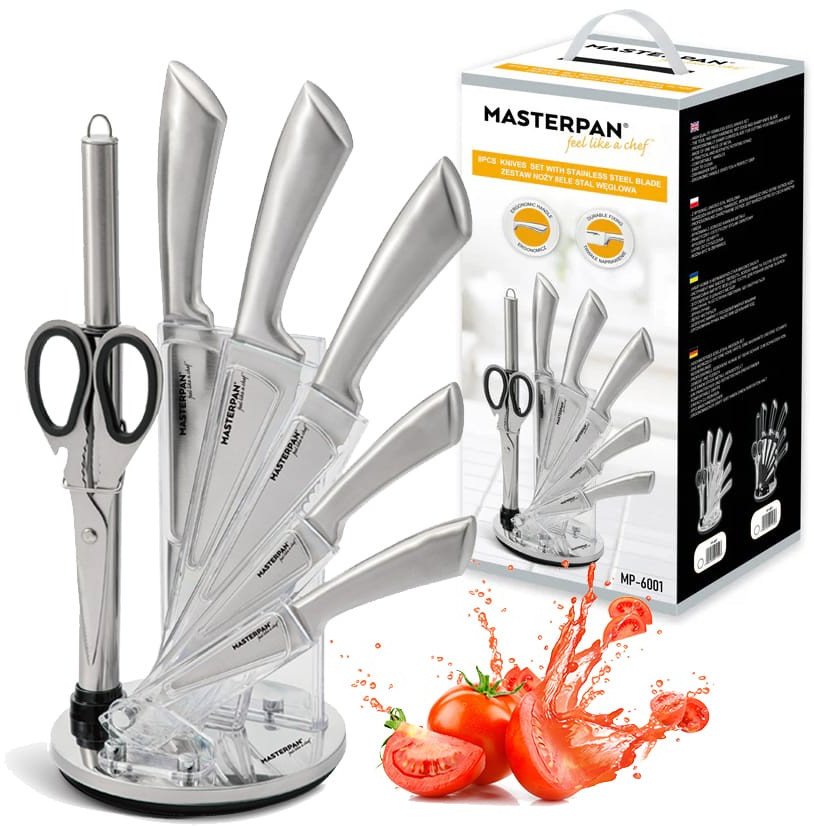 Zestaw noży kuchennych 8PCS Masterpan MP-6001