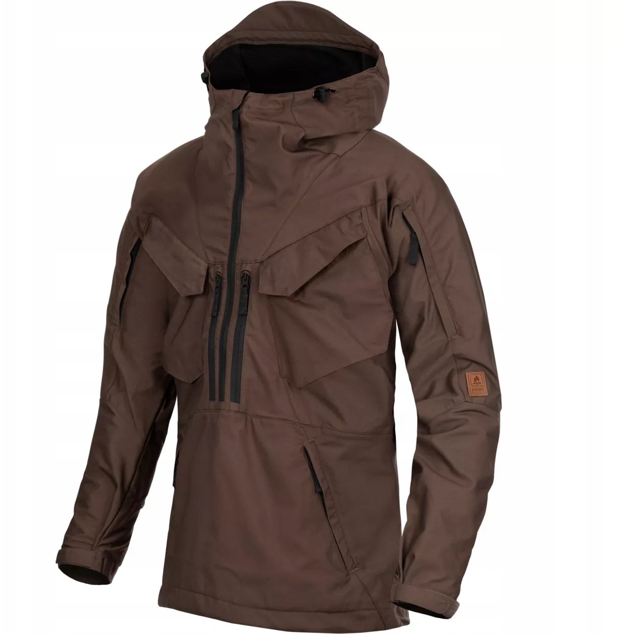 PILGRIM Anorak Jacket - Earth Brown / Black A - XXL/Regular