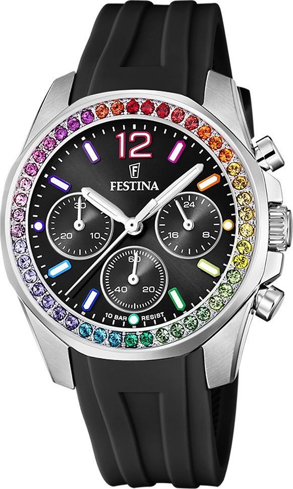 Zegarek Festina Zegarek damski Festina F20610-3 czarny