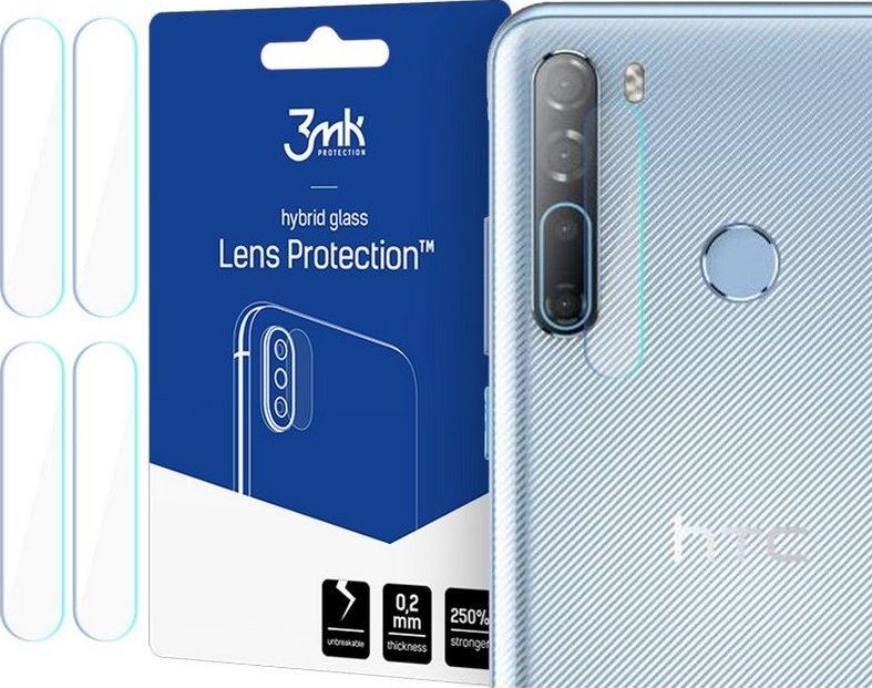 3MK SZKŁO HYBRYDOWE 3MK LENS PROTECTION HTC DESIRE 20 PRO