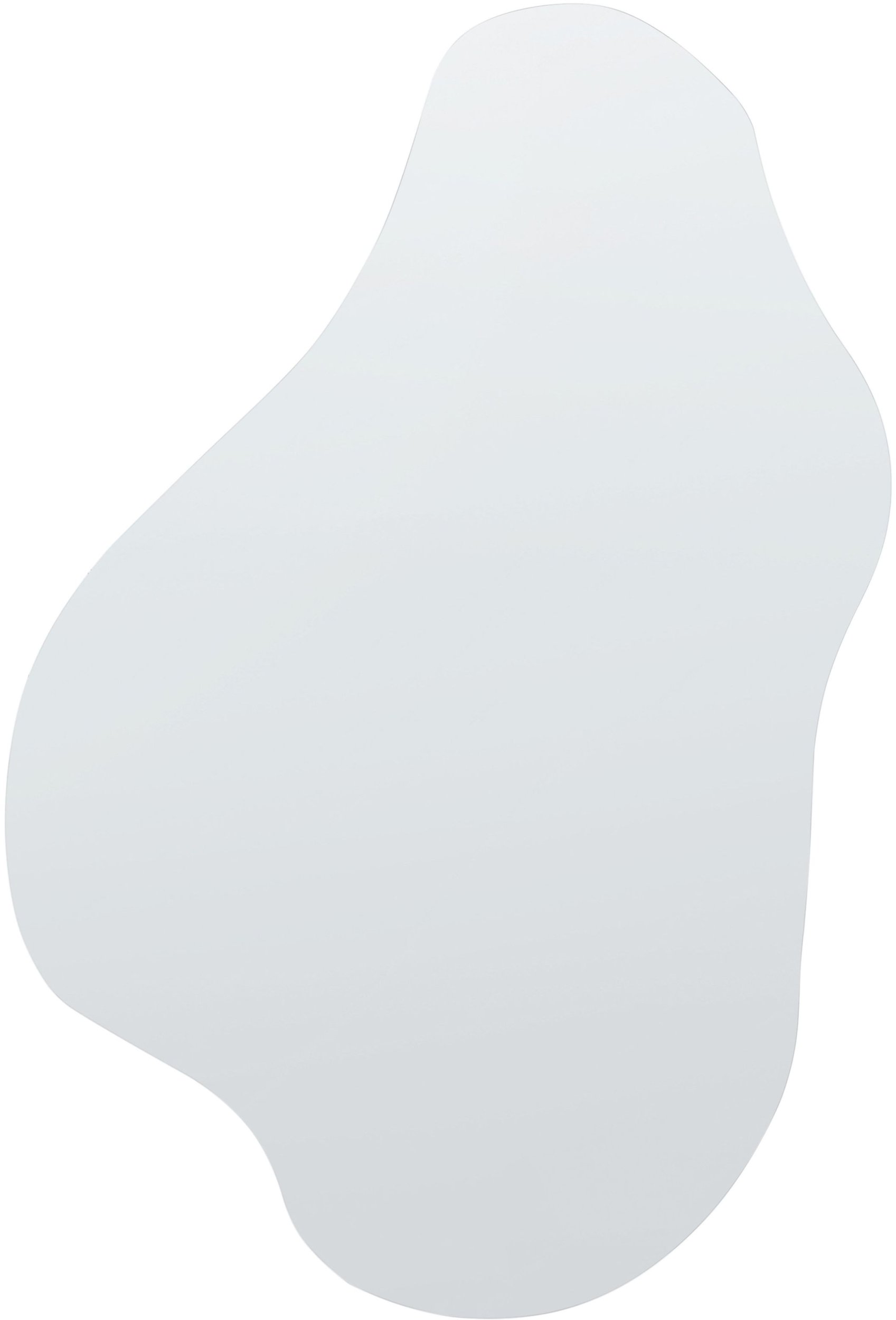 Beliani Lustro ścienne HERRY 46 cm 76 cm Szary