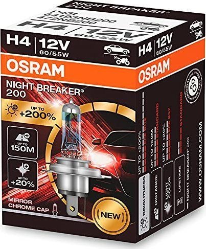 Osram Żarówka halogenowa osram h4 12v 60/55w p43t night breaker 200 /1 szt./