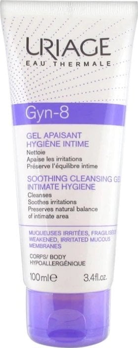 Alkotest URIAGE_Gyn-8 Soothing Cleansing Gel Intimate Hygiene kojący żel do higieny intymnej 100ml