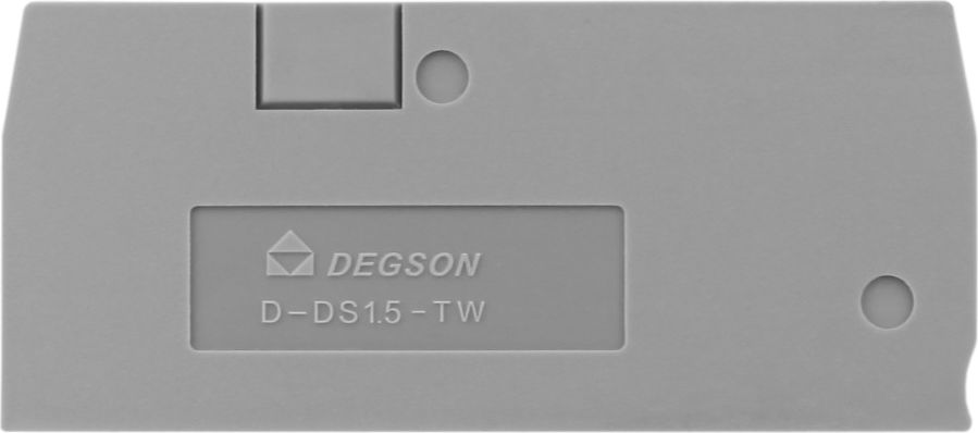 Degson Płytka końcowa do złączki szynowej 1.5mm2 DS1.5-TW DGN 4081