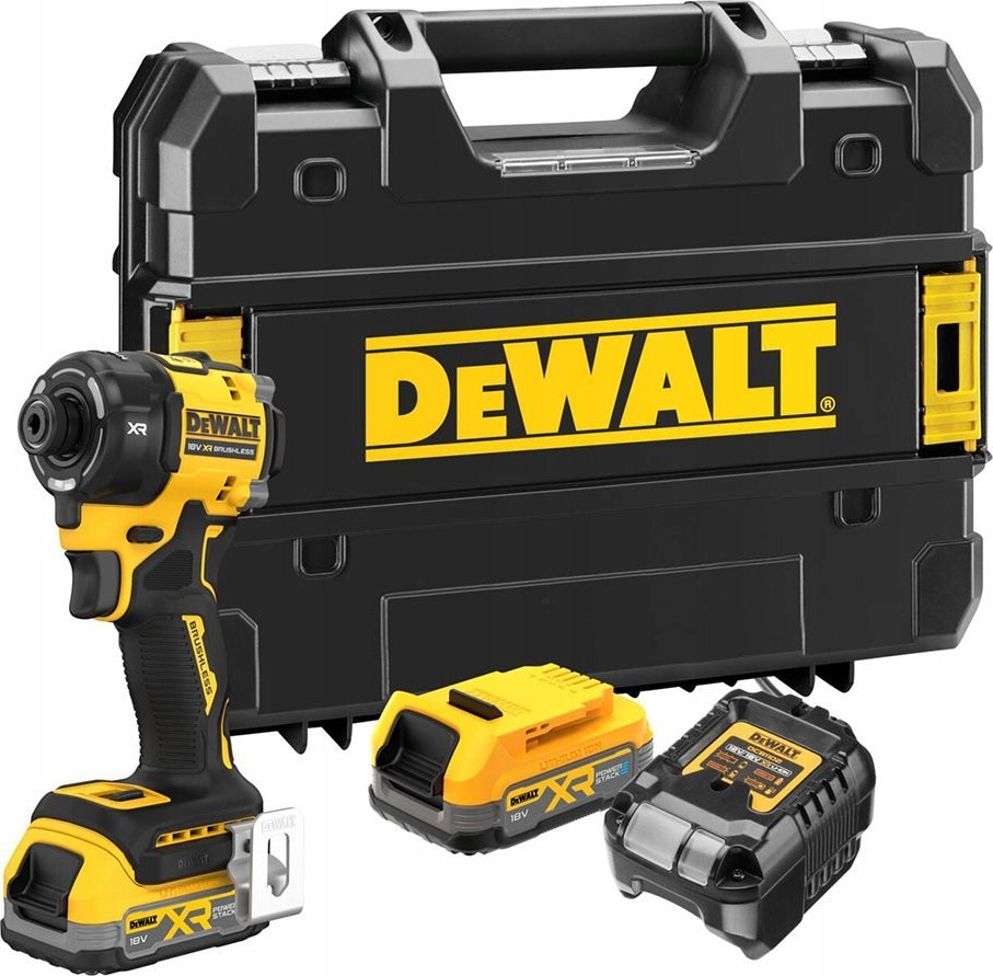 Klucz udarowy Dewalt DEWALT IMPACT DRIVER 18V DCF870E2T 2x1.7Ah POWERSTACK 56Nm HYDRAULIC TSTAK