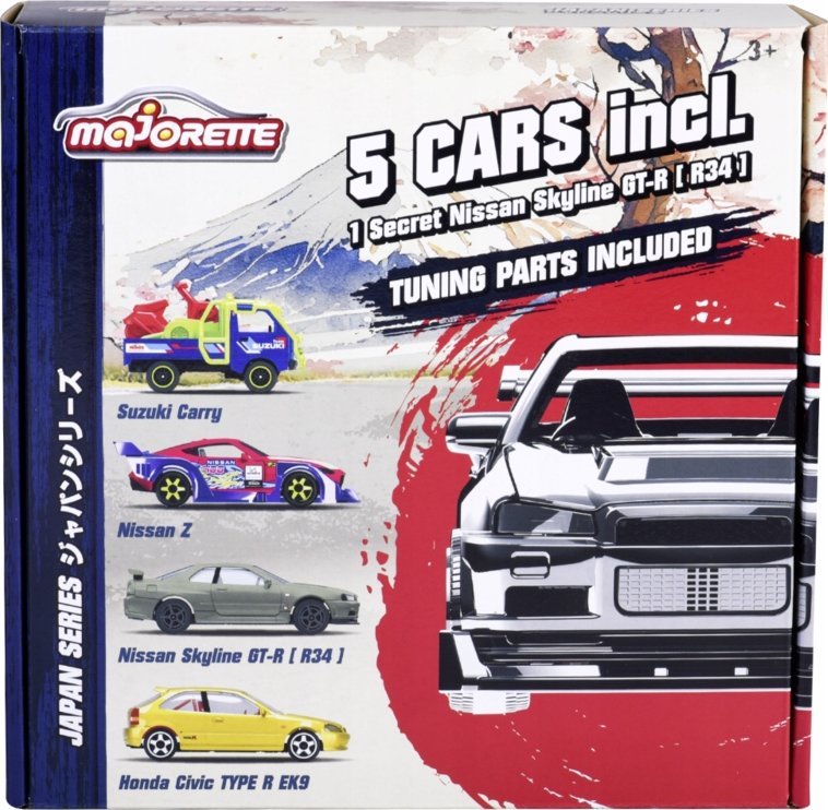 Simba Zestaw pojazdów Majorette Bonus pak Japan 3 rodzaje