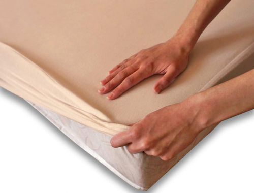 Darymex Ochronne prześcieradło z gumką SG beżowe r. 70x140 cm