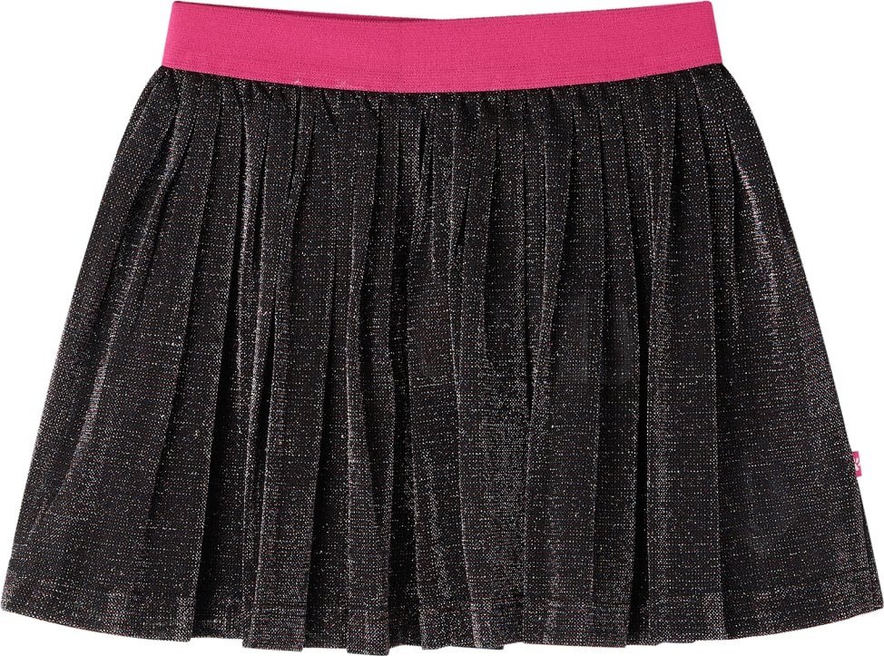 vidaXL Spódniczka dziecięca, plisowana, z brokatem, granatowa, 92