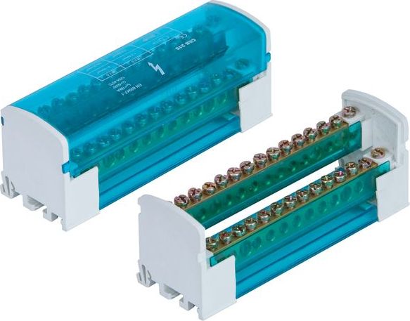 Pawbol Blok rozdzielczy 125A 500V 2P 15-zaciskowy E.4075