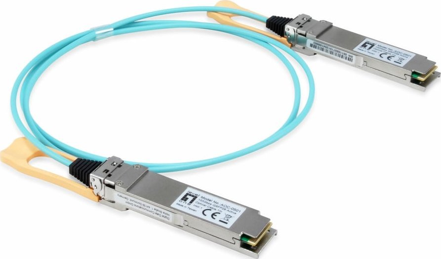 Moduł SFP LevelOne LevelOne AOC-0503 moduł przekaźników sieciowych Swiatłowód 103100 Mbit/s QSFP28 850 nm