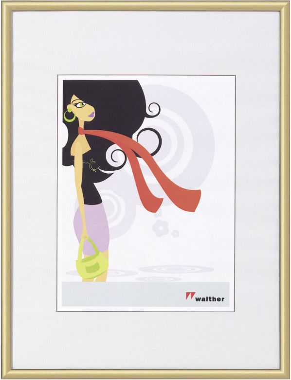 Ramka Walther New Lifestyle, 18x24, Plastikowa, złota (KV824G)