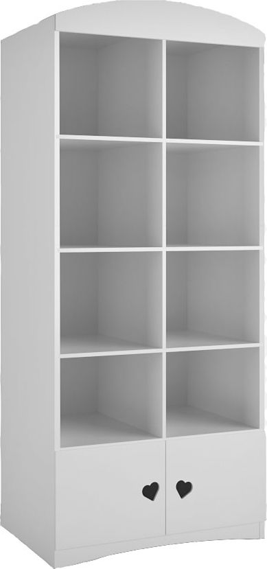 Elior Biały regał z półkami dla dziecka - Nolia 5X