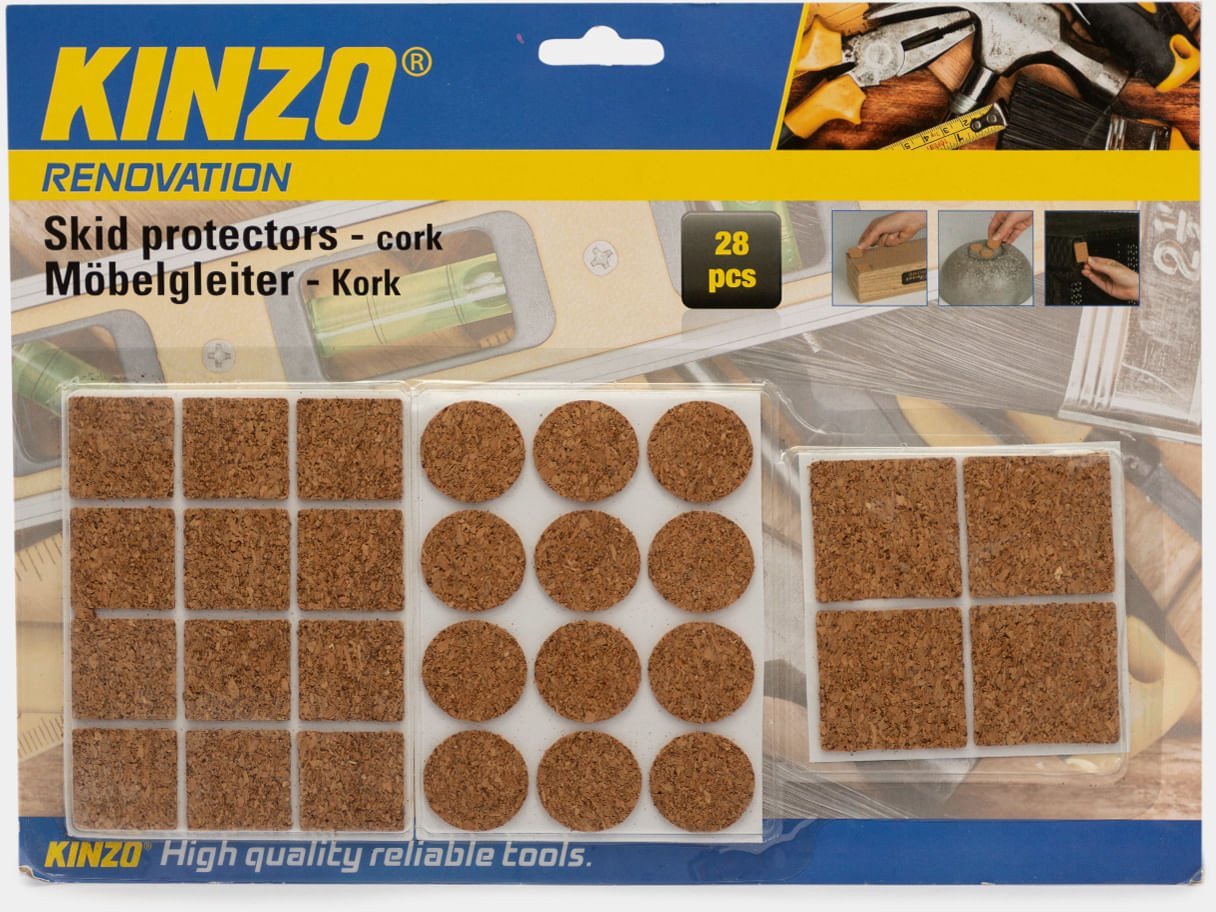 SKID PADS CORK 28PCS