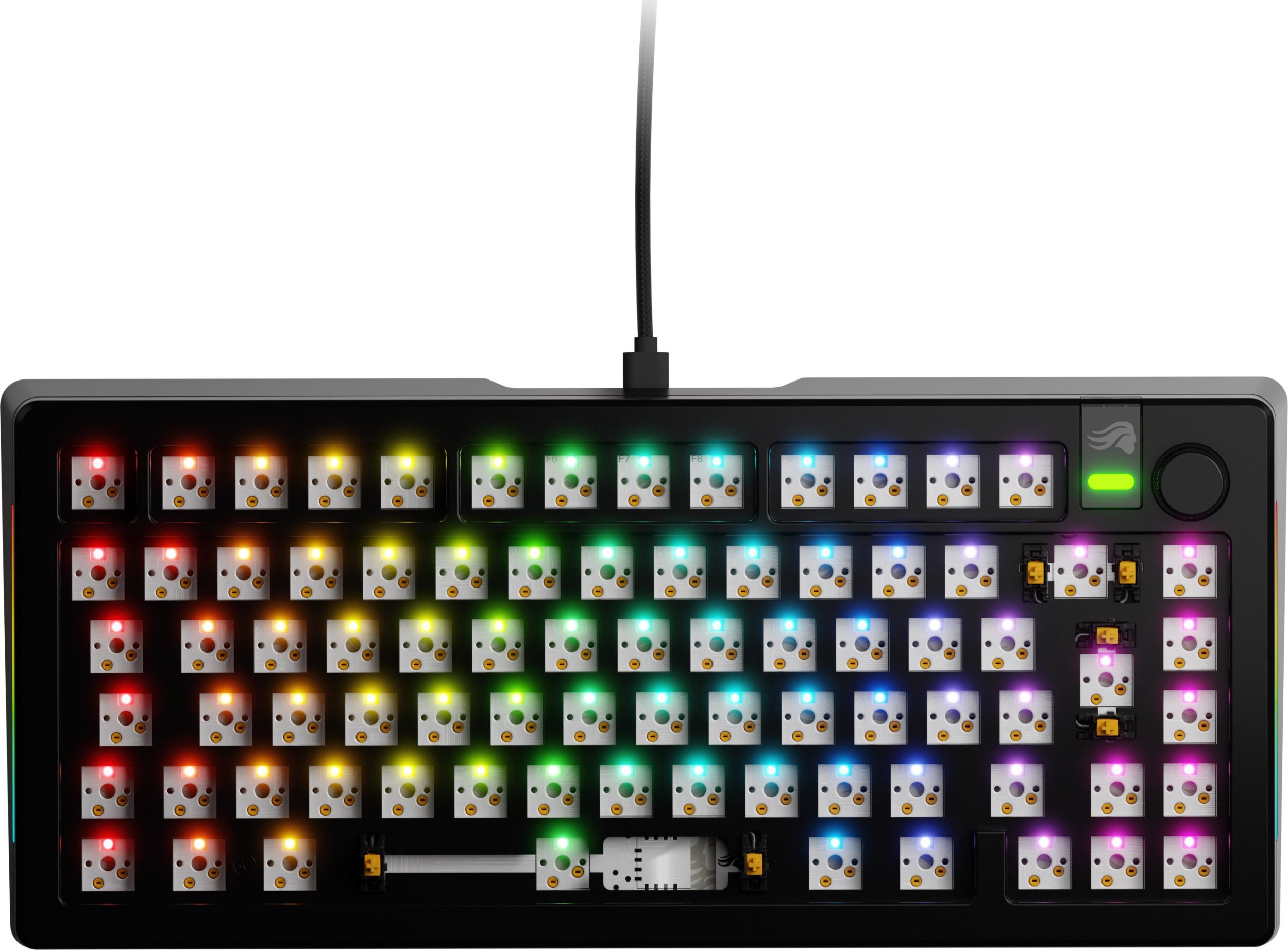 Klawiatura Glorious PC Gaming Race Glorious GMMK 3 Pro 75 % Custom Gaming-Tastatur - Barebone, ISO-Layout, schwarz