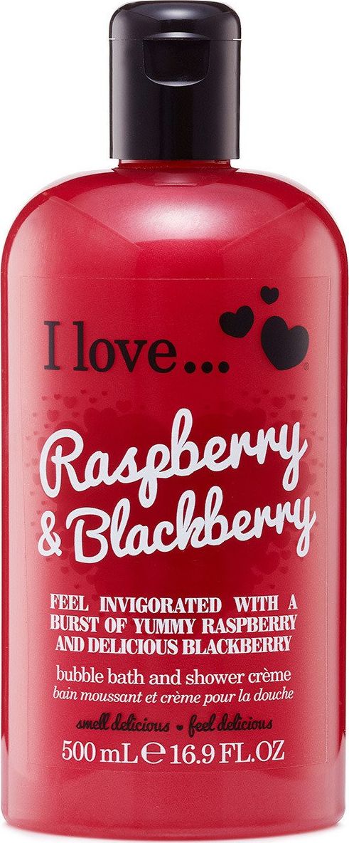 I love Krem pod prysznic i do kąpieli Raspberry & Blackberry 500ml