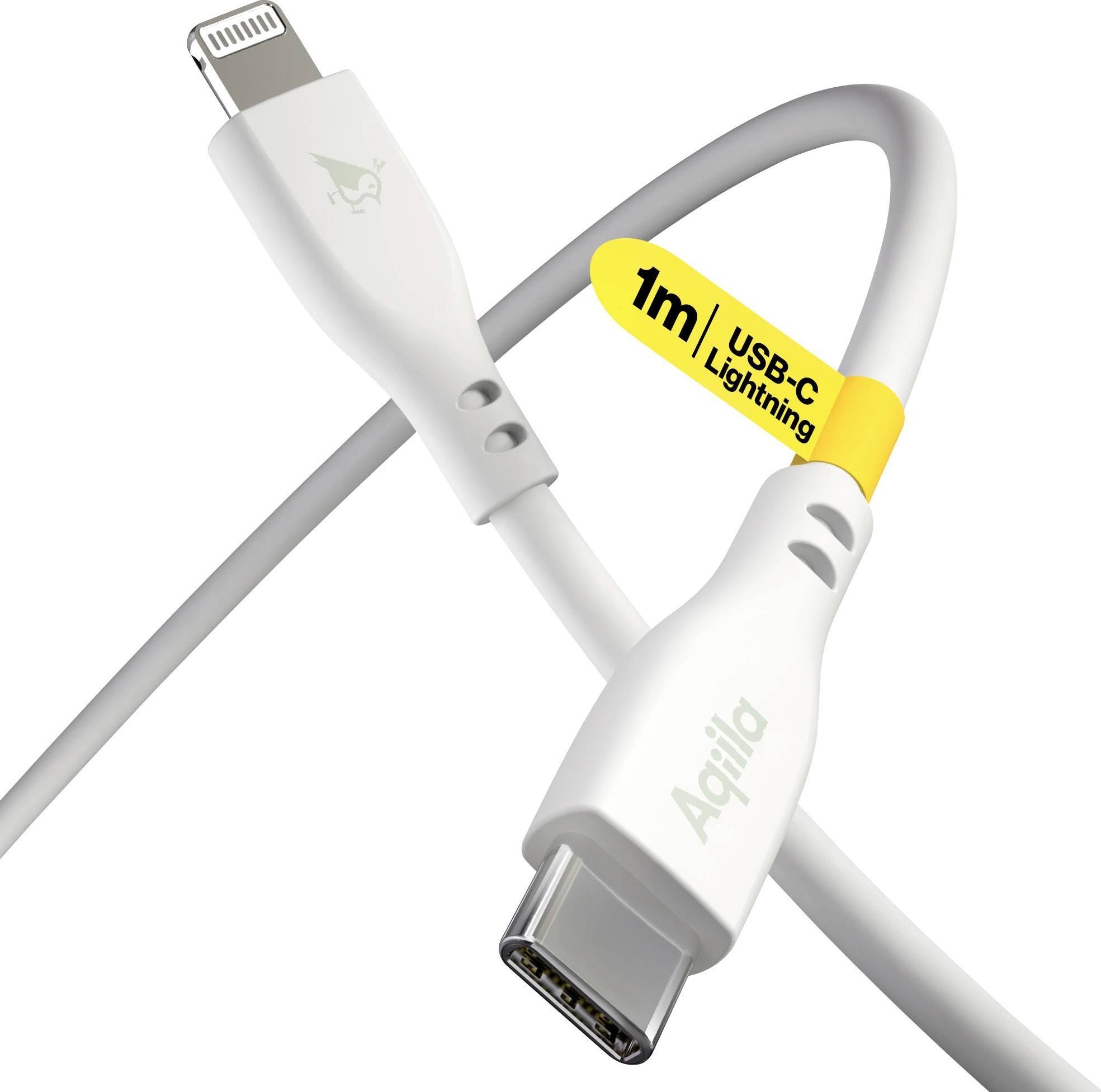 Kabel USB Eaton USB-C - Lightning 1 m Biały (AQCBPBIC3SI836)
