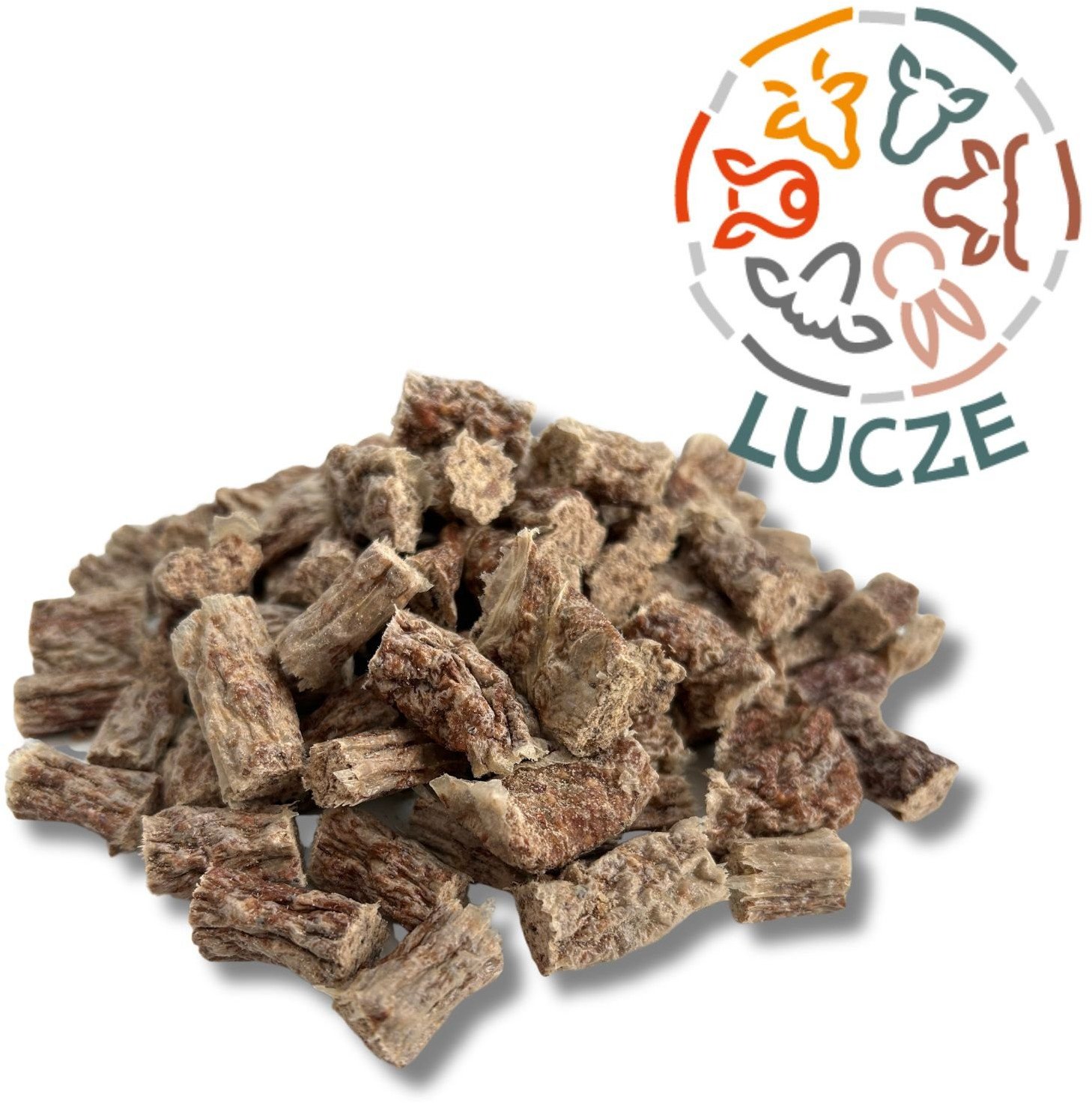 Lucze mini rollsy drobiowe suszone 100% naturalne 100 gram