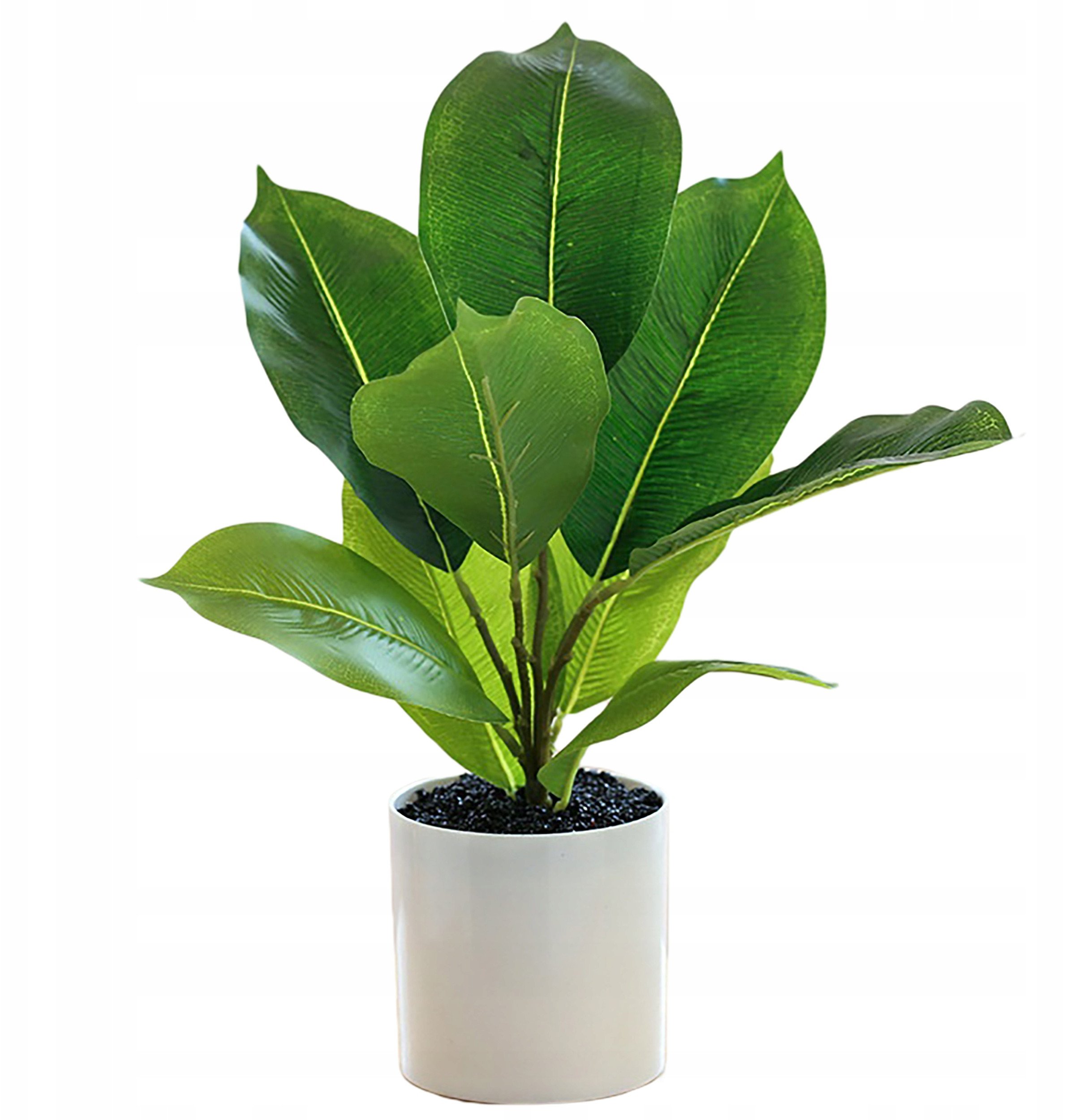 SZTUCZNA Roślina W DONICZCE REALISTYCZNA 34cm Fikus FIGOWIEC DEKORACJA