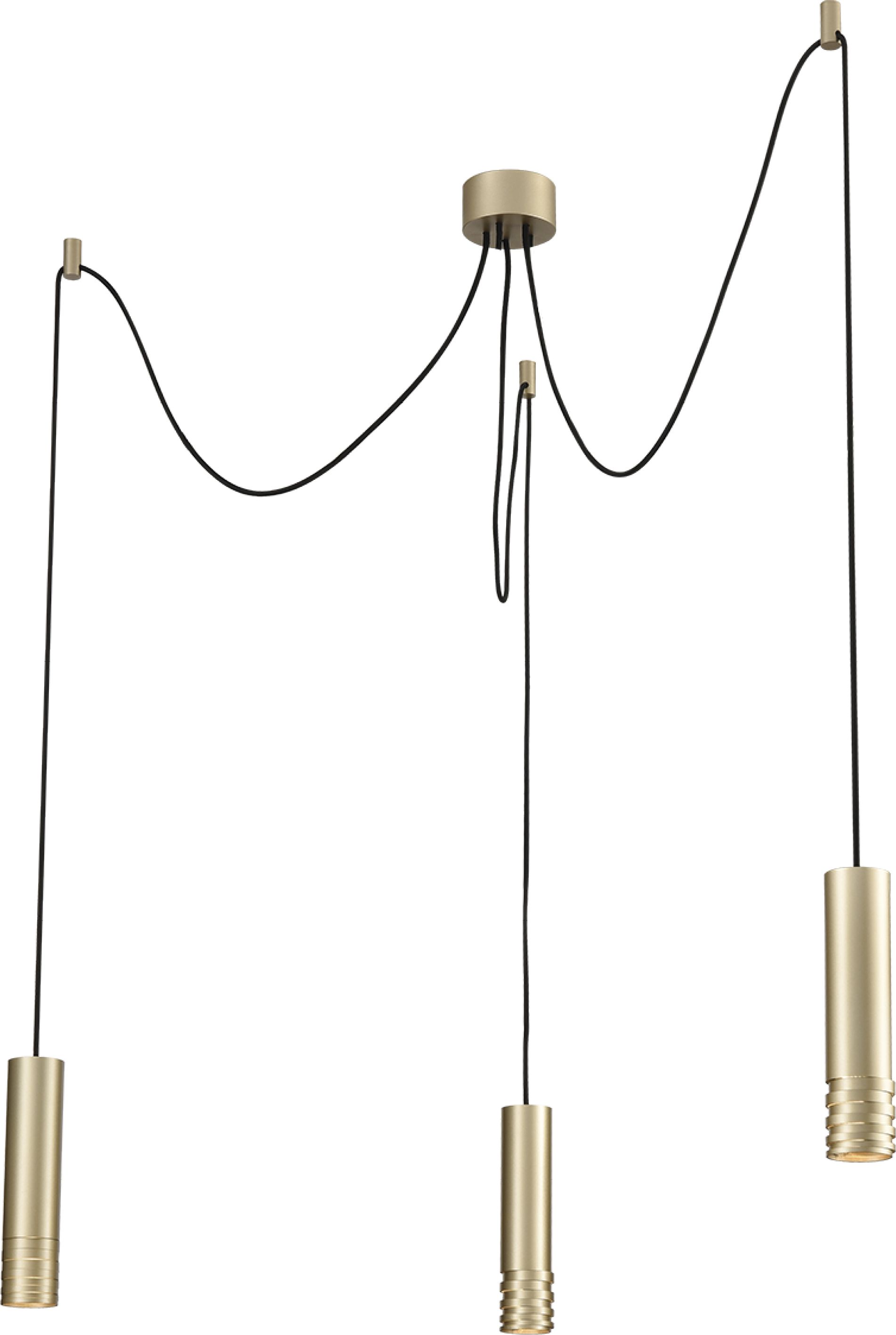 Lampa wisząca Azzardo Locus nowoczesna złoty (AZ3404)