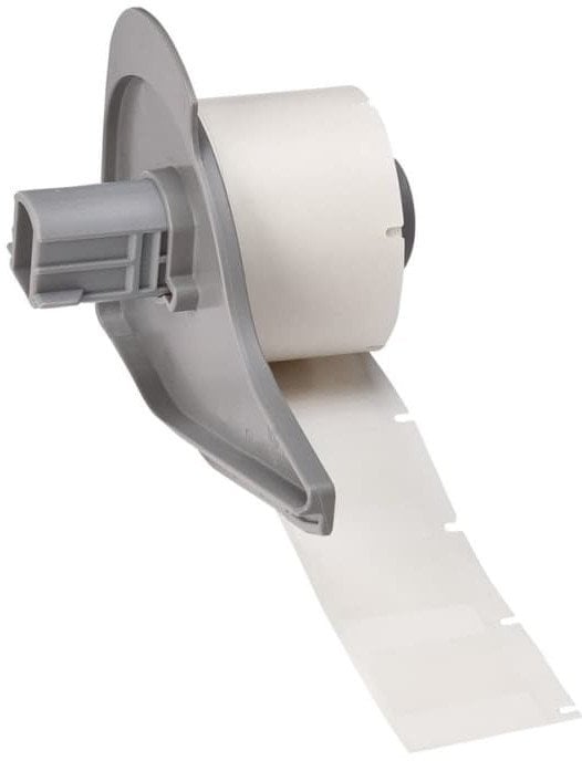Brady, M7-19-427, Vinyl, selbstlaminierend, Weiß/Transparent, matt, 25.40 x 9.53(25.40) mm, für Kabeldurchmesser von 2.70 - 5.10 mm, permanent (250 E.