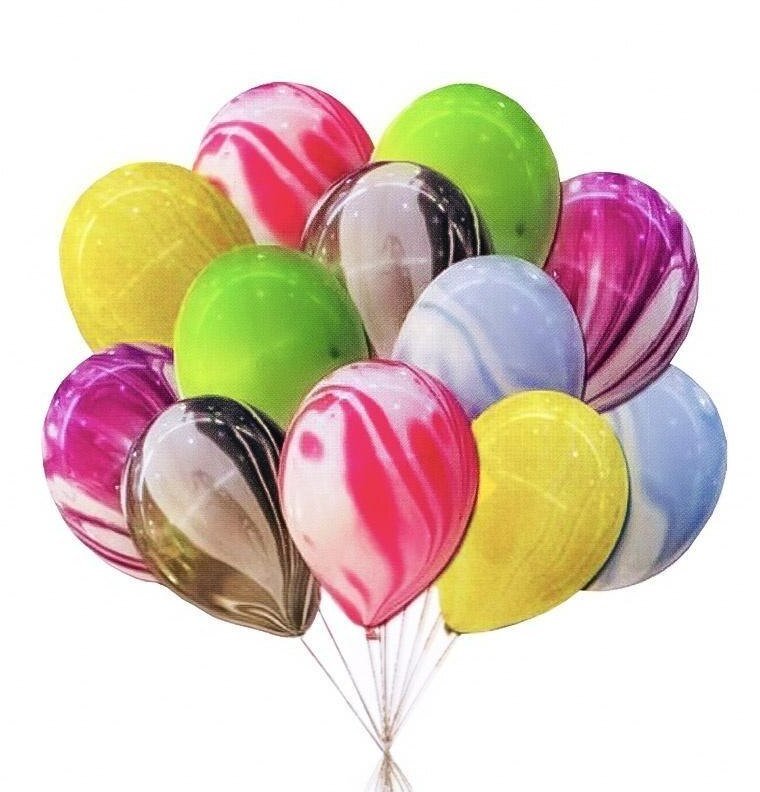 MK TRADE Zestaw balonów kolorowych 30cm, 10 szt. BSC-648