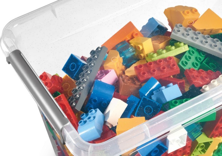 ORPLAST POJEMNIK PLASTIKOWY Z POKRYWĄ I UCHWYTEM 6L