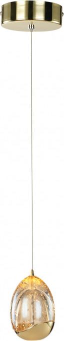 Lampa wisząca Italux Nowoczesna lampa sufitowa ledowa szampańska Italux PND-22112132-1A-CHPN