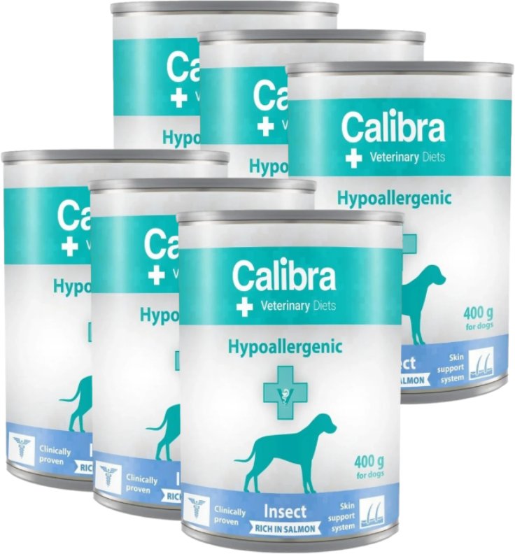 Calibra Veterinary Diets Dog Hypoallergenic Insect & Salmon 6x400g