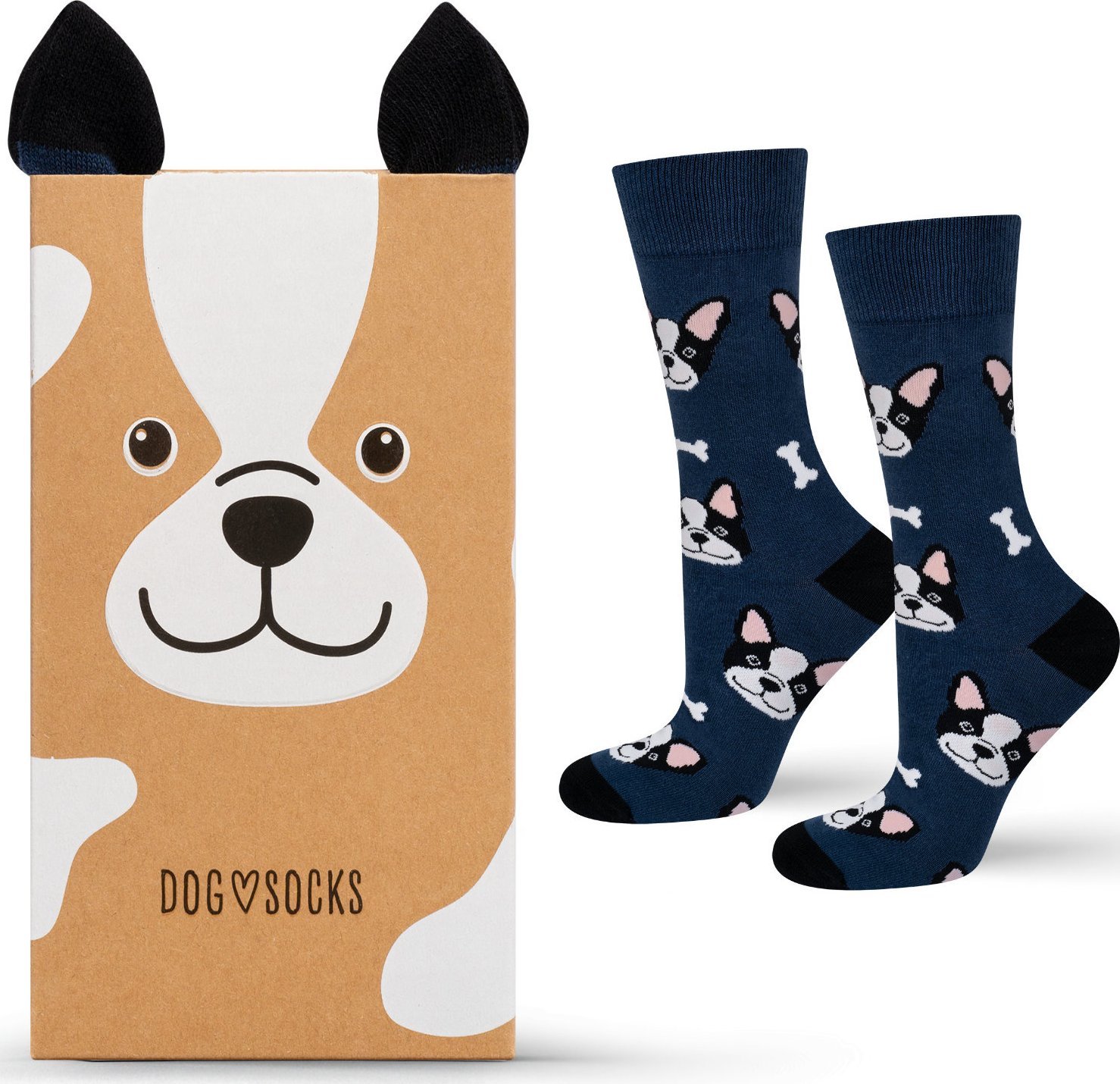 Soxo Skarpetki Męskie | Damskie | Pies w kartoniku na prezent 4045