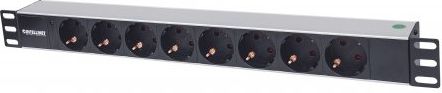 Intellinet Network Solutions Listwa Zasilająca Rackowa 19 1U 8 Gniazd -Gniazda Schuko (714037)