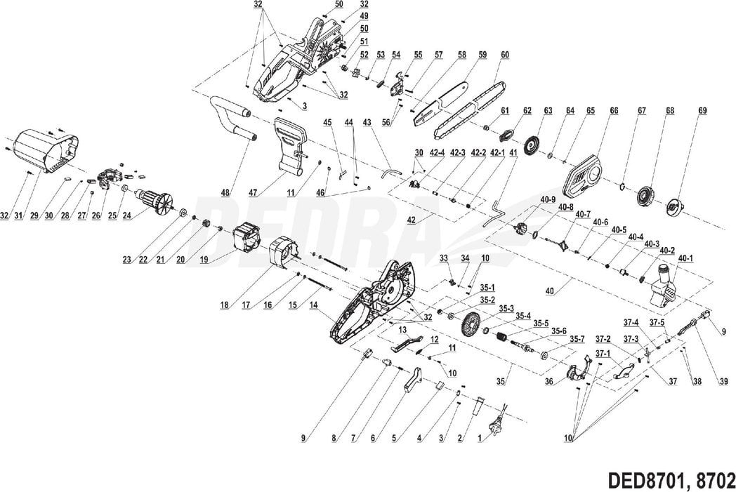 Dedra Prowadnica Oregon 16""