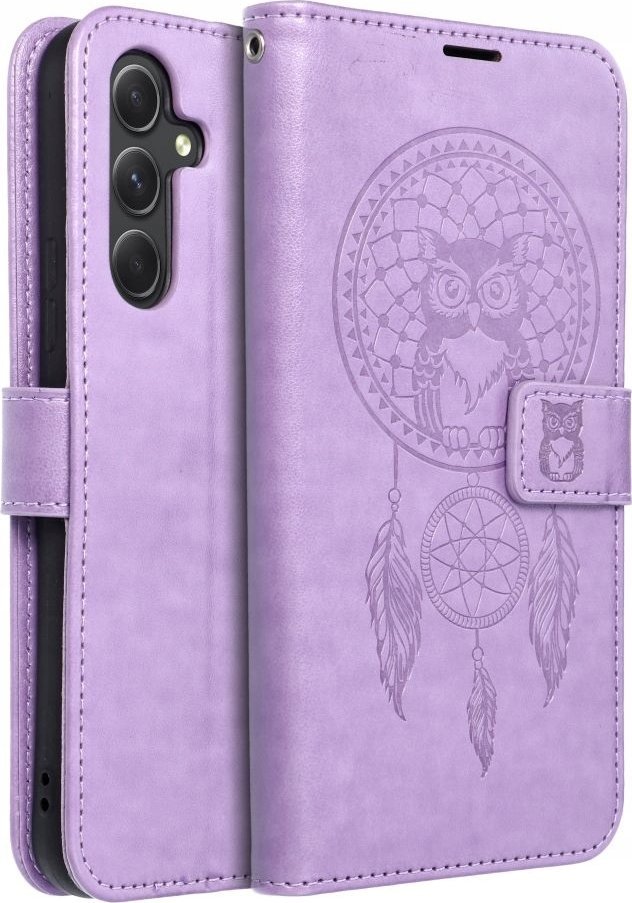 OEM Kabura MEZZO Book do SAMSUNG A25 5G łapacz snów fioletowy