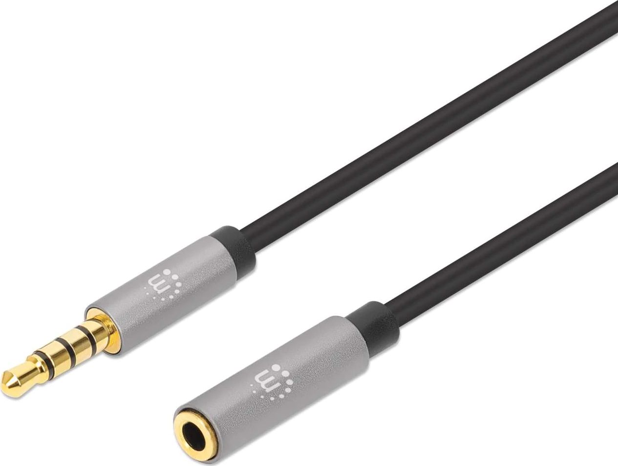 Kabel Manhattan Jack 3.5mm - Jack 3.5mm 2m szary (356039)
