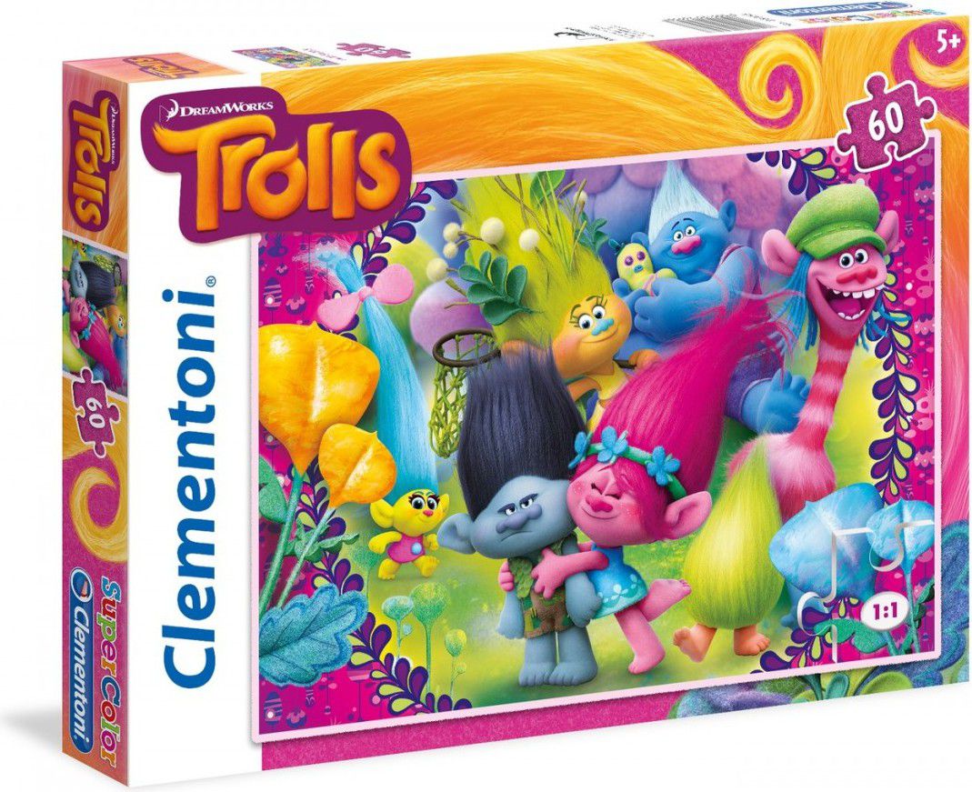 Clementoni Puzzle Trolls 60 elementów (26958)