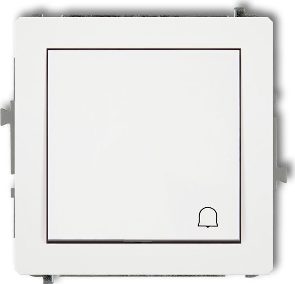 Karlik Deco Przycisk /dzwonek/ biały mat (25DWP-4)