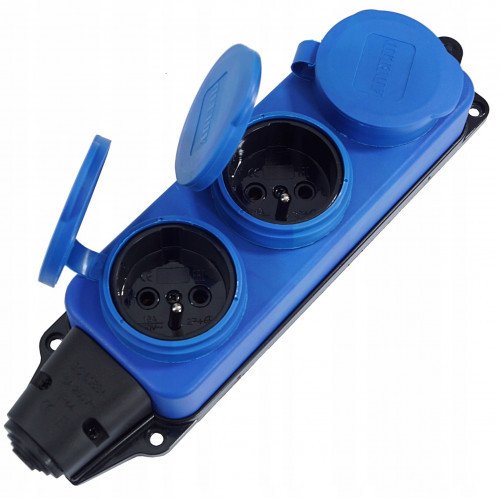 Trójnik listwa gumowa IP44 czerwony