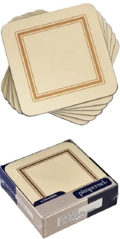 Podkładki kremowe 10,5x10,5mm 6szt