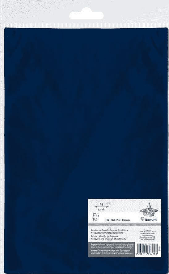 Titanum Filc A3 granatowy 5szt