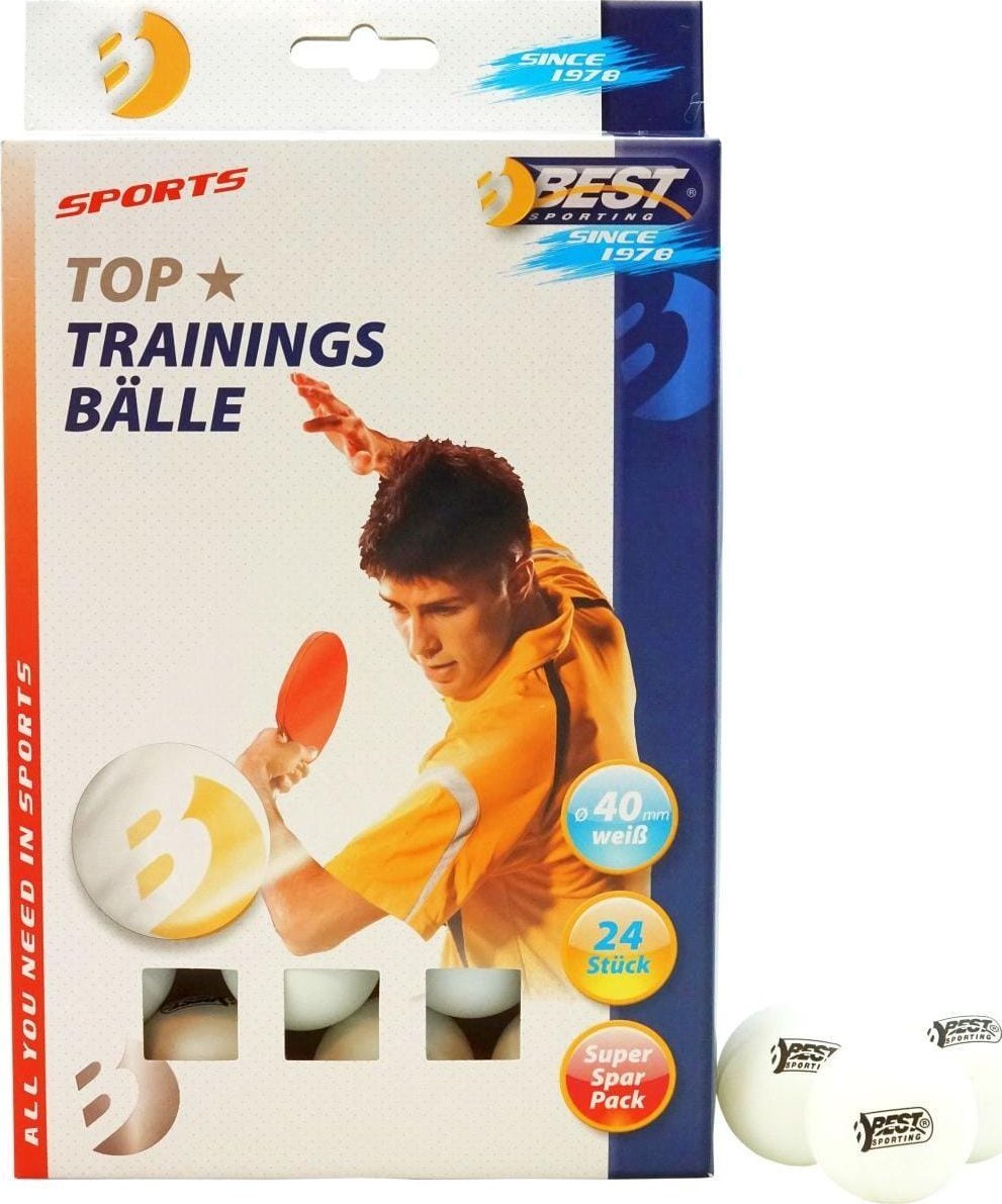 Best Sporting PIŁECZKI DO TENISA STOŁOWEGO BEST SPORTING TRAINING 24SZT BIAŁE