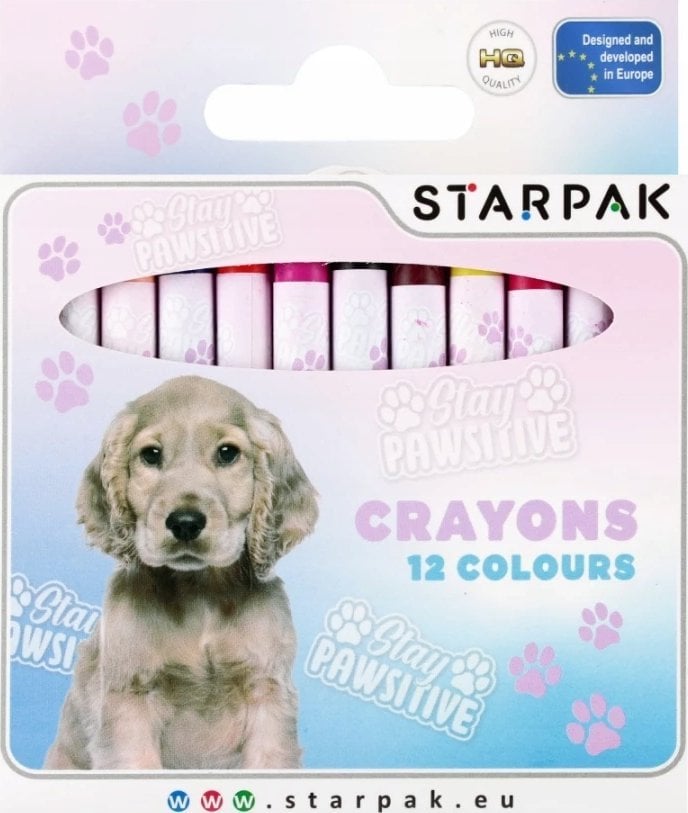 Starpak KREDKI WOSK 12KOL DOGGY STK 12/144