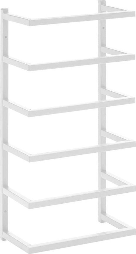 Elior Biały wieszak na ręczniki typu drabinka - Metari 3X