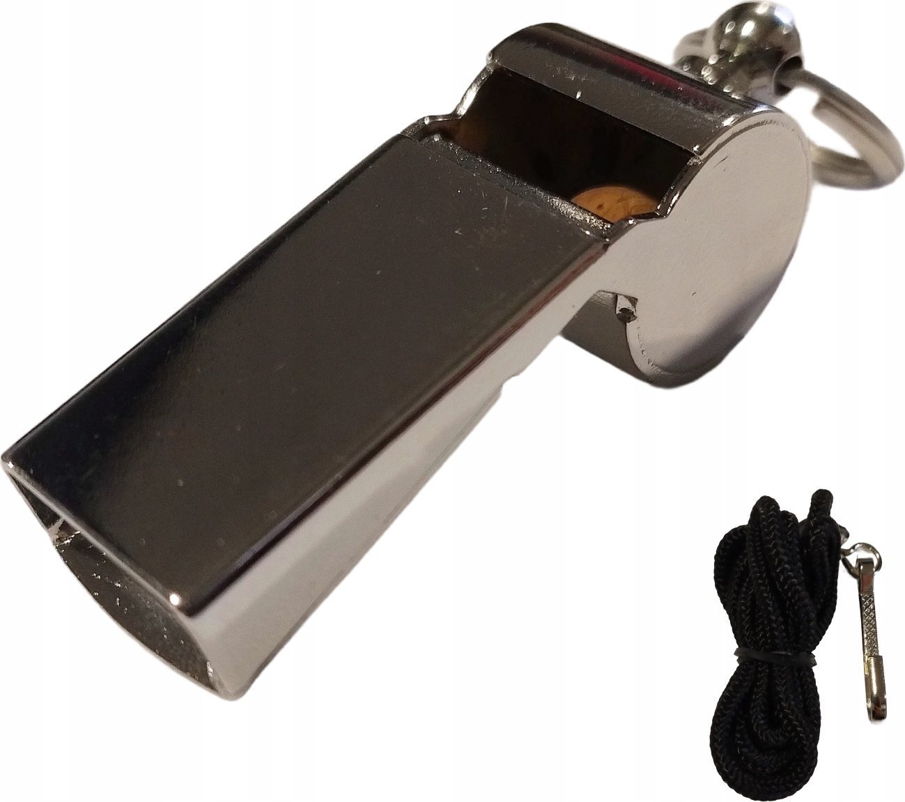 Spartan Gwizdek Metalowy ze Sznurkiem SPARTAN