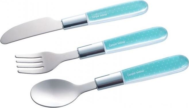 Canpol Zestaw sztućców dla dzieci niebieski (CA9/477BLU)